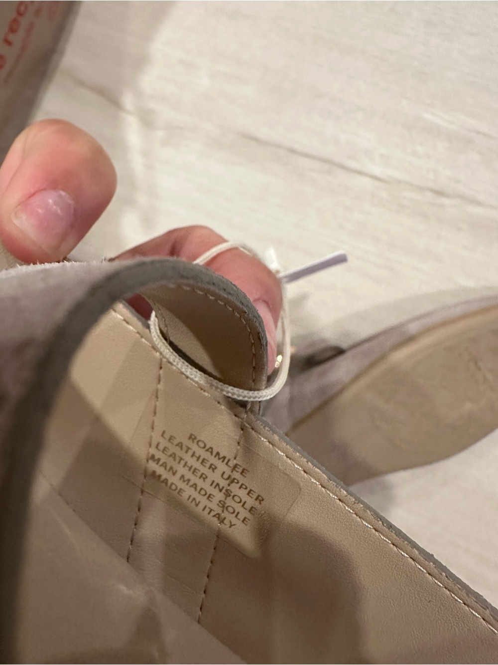 Italian Shoe Anna Capri Tan Suede MaryJane Ballet Flats - Picture 6 of 8